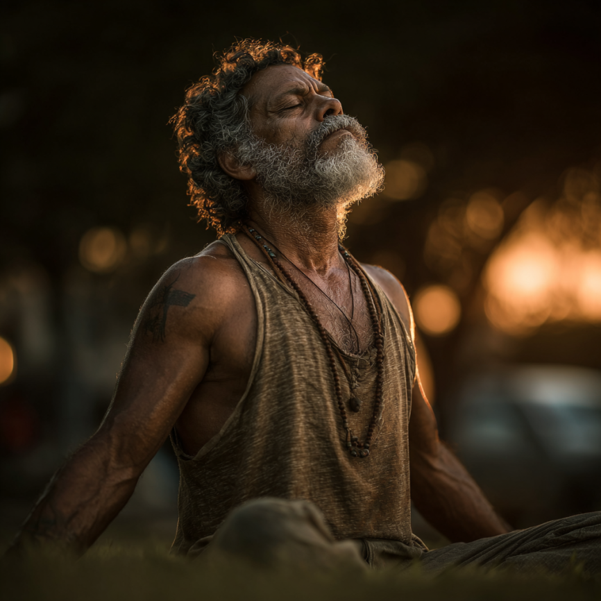 Adultos mayores mejorando flexibilidad con yoga